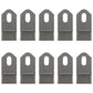 Qty 10: Flail Mower Blades Fits Rhino Replaces 100759
