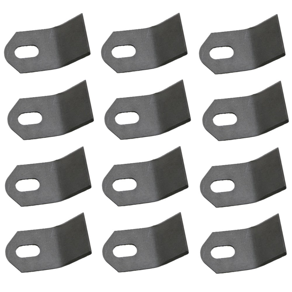 Qty 12: Flail Mower Blades Fits Rhino Replaces 100759