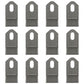 Qty 12: Flail Mower Blades Fits Mott Replaces 100759