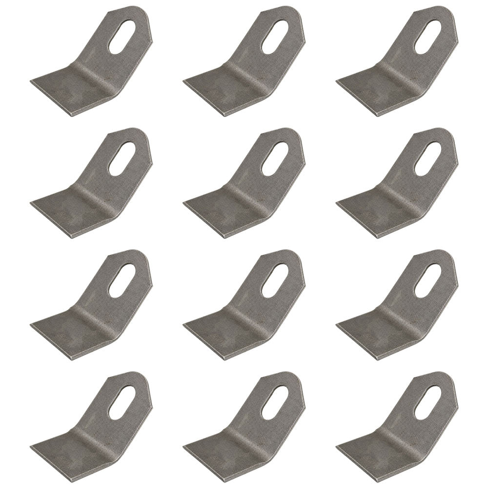 Qty 12: Flail Mower Blades Fits Mott Replaces 100759