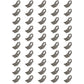 Set Of 50 Flail Mower Coarse Cut Std Duty Blade Fits Alamo Models 654-100759
