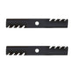 Qty 2: Toothed Mulching Blade  Fits Exmark Replaces 103-6381