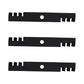 103-6397 Set of (3) Toothed Mulching Mower Blades - 18" X 15/16" Fits Exmark