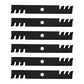 302-619 6PK Toothed Blades Fits Exmark 116-5175-S 52" 103-6402-S