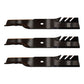 set of 3 lawn mower mulching blades to Fits John Deere 50" AM39966 M86209