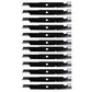(12) 103-2508 Replacement Notched Mower Blades Fits Exmark Lazer Z Turf Tracer