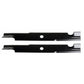 PT8721 Qty 2: Notched Mower Blade - 18" X 5/8" Fits John Deere