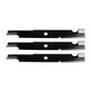103-2528 Qty 3: Notched Mower Blade - 18" X 5/8" Fits Toro Turbo Force