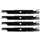 5101756 Qty 4: Notched Mower Blade - 18" X 5/8" Fits Snapper