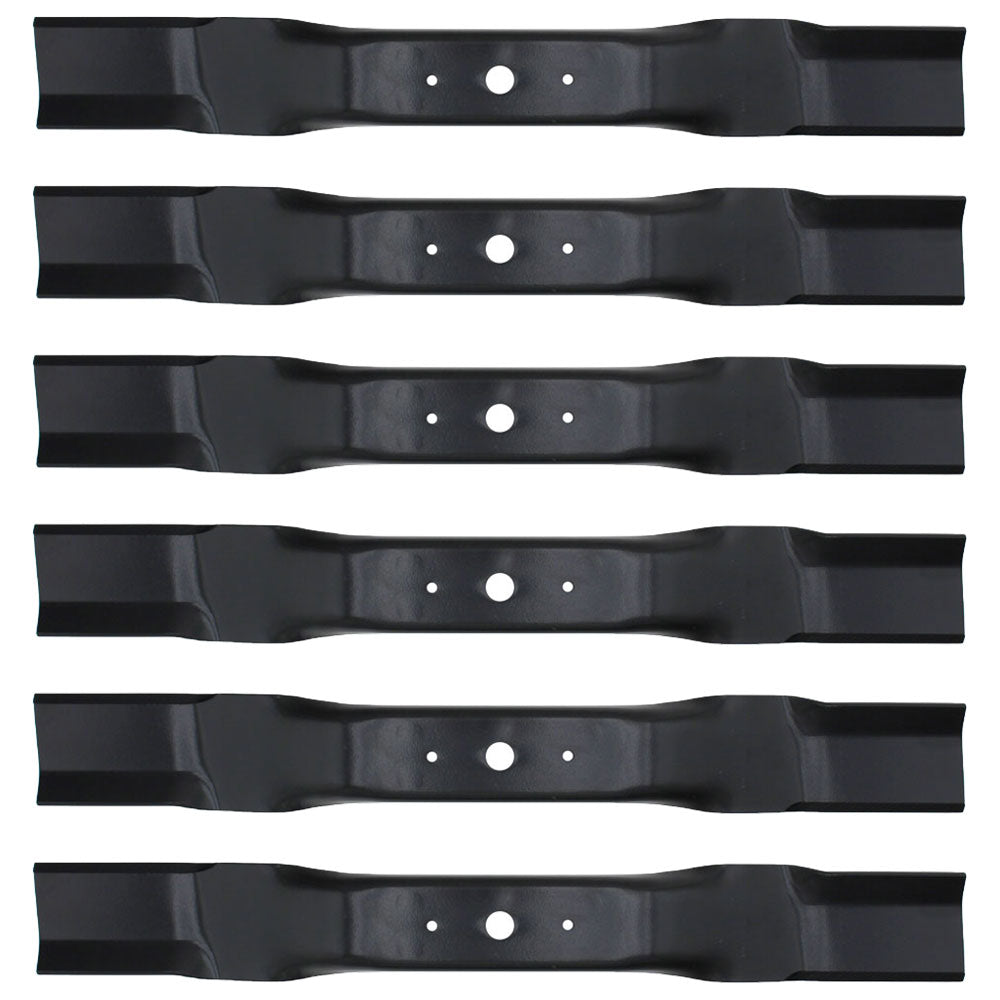 91-913 6pcs Mulcher Blade RH Fits Walker Lawn Mower with 42" and 52" Deck