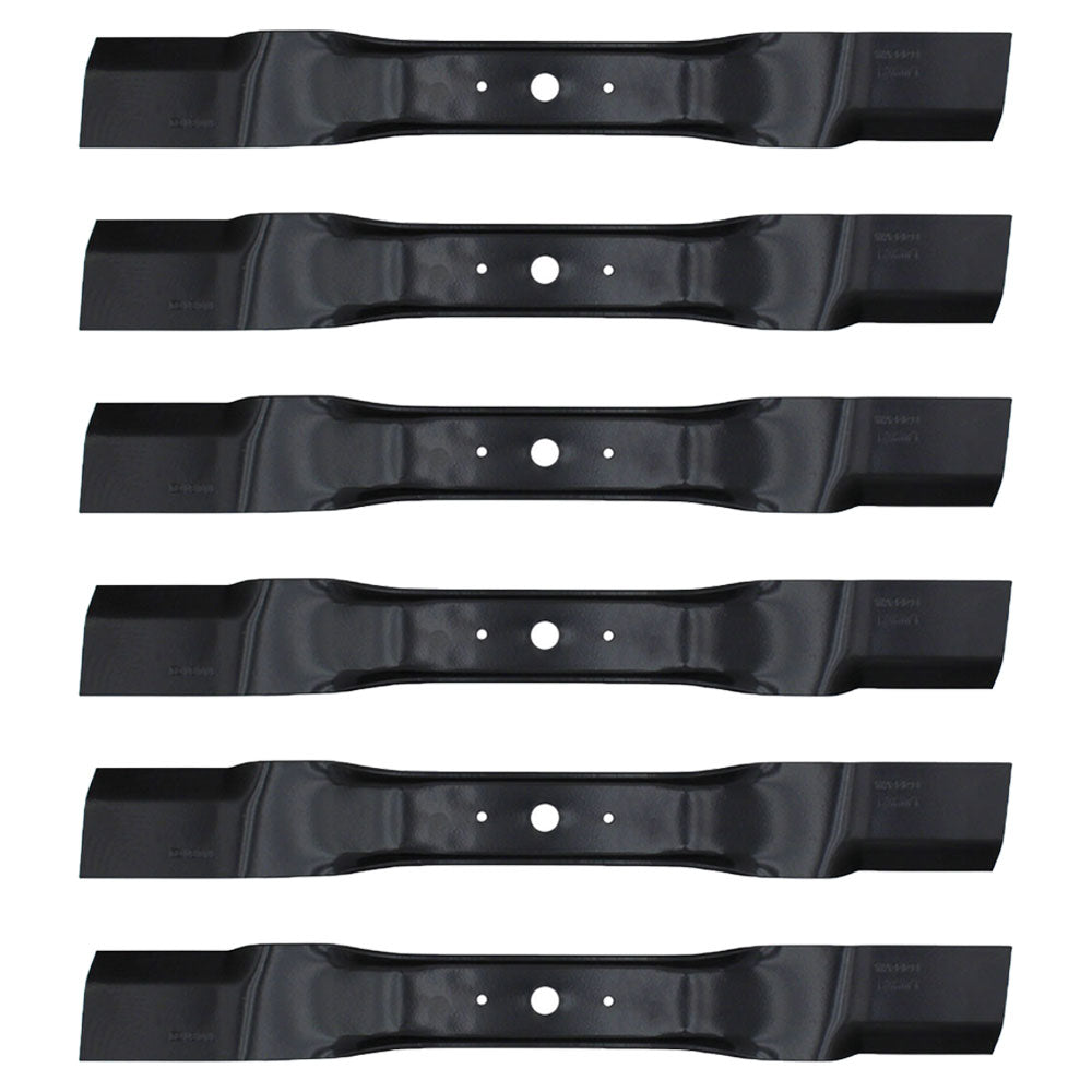 91-913 6pcs Mulcher Blade RH Fits Walker Lawn Mower with 42" and 52" Deck