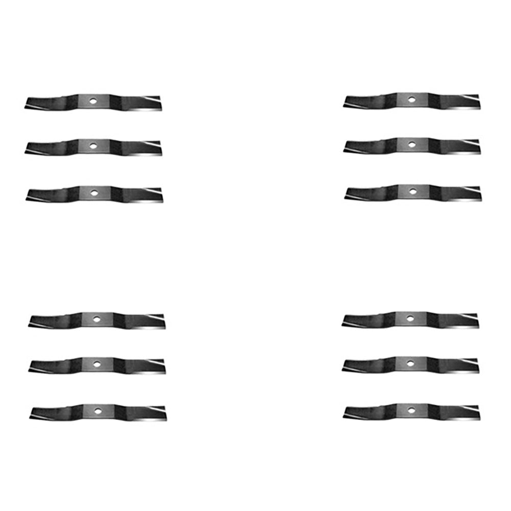 B1KU1037 Qty 12: Medium-Lift Blade Fits Kubota 54C (H20) RCK54-22BX RCK54-75B