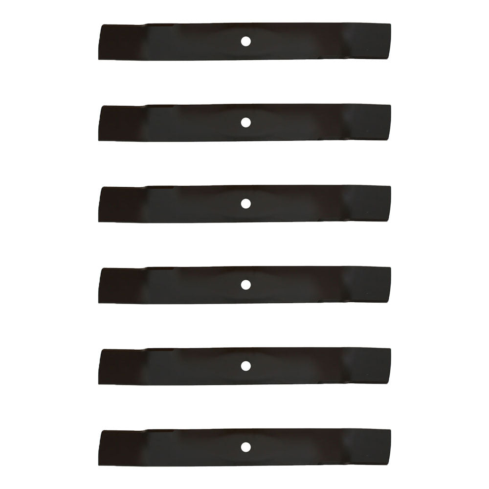 M127129 Qty 6: Mulching Mower Blade
 Fits John Deere 15.542 1542 1642