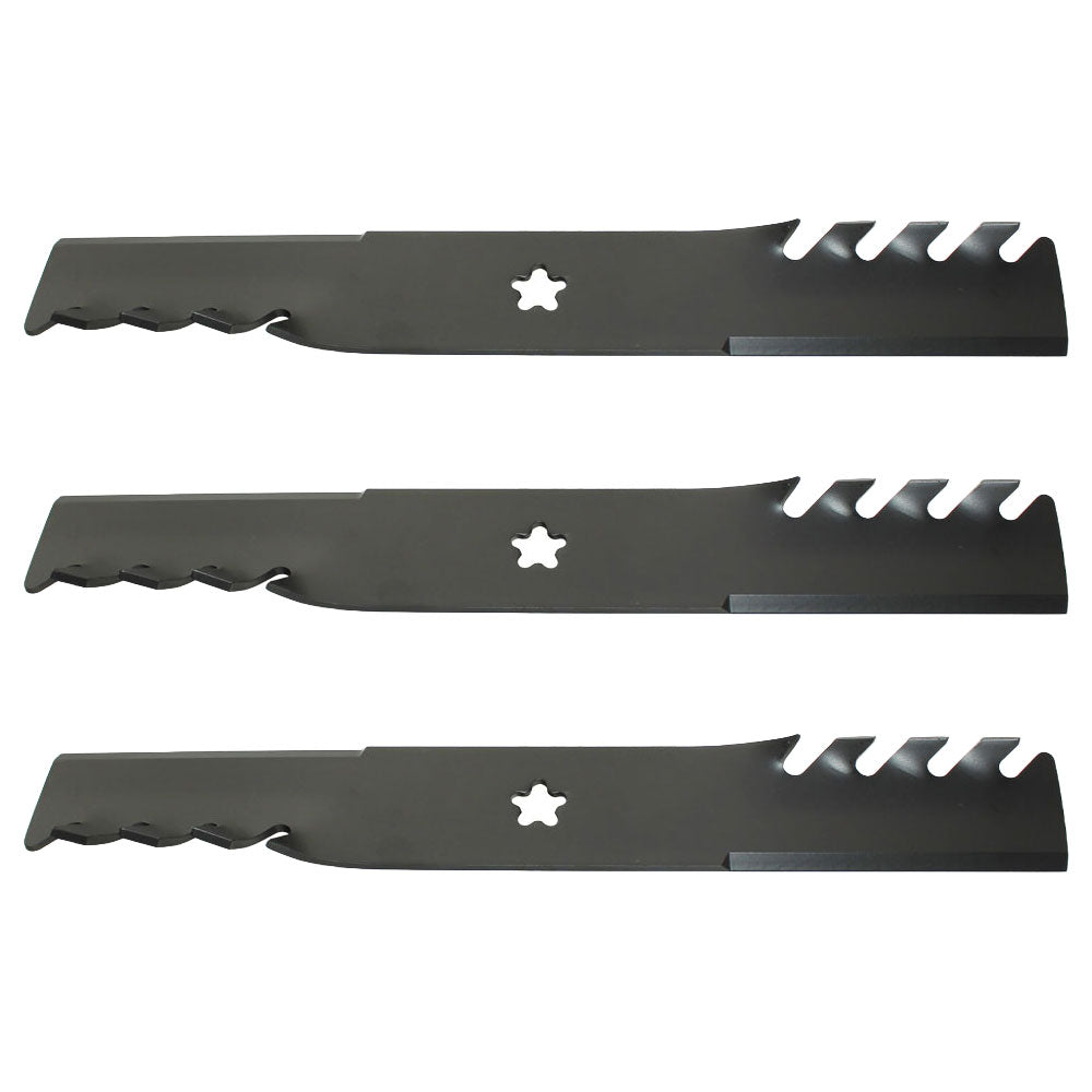 (3) Mulching Mower Blades 187254 187255 187256 Fits Husqvarna Fits Poulan