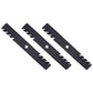 (3) Toothed Mower Blades Fits Husqvarna Riding Mowers 54" Deck 187255 187254