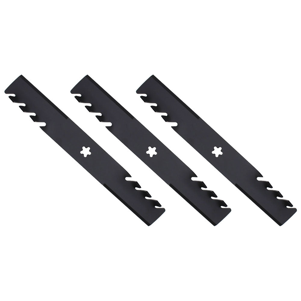 917187254 Qty 3: Toothed Mulching Blade  Fits Craftsman