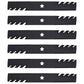 (6) Toothed Mower Blades Fits Poulan Riding Mowers 54" Deck 187255 187254 187256