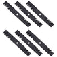 (6) Toothed Mower Blades Fits Husqvarna Riding Mowers 54" Deck 187255 187254