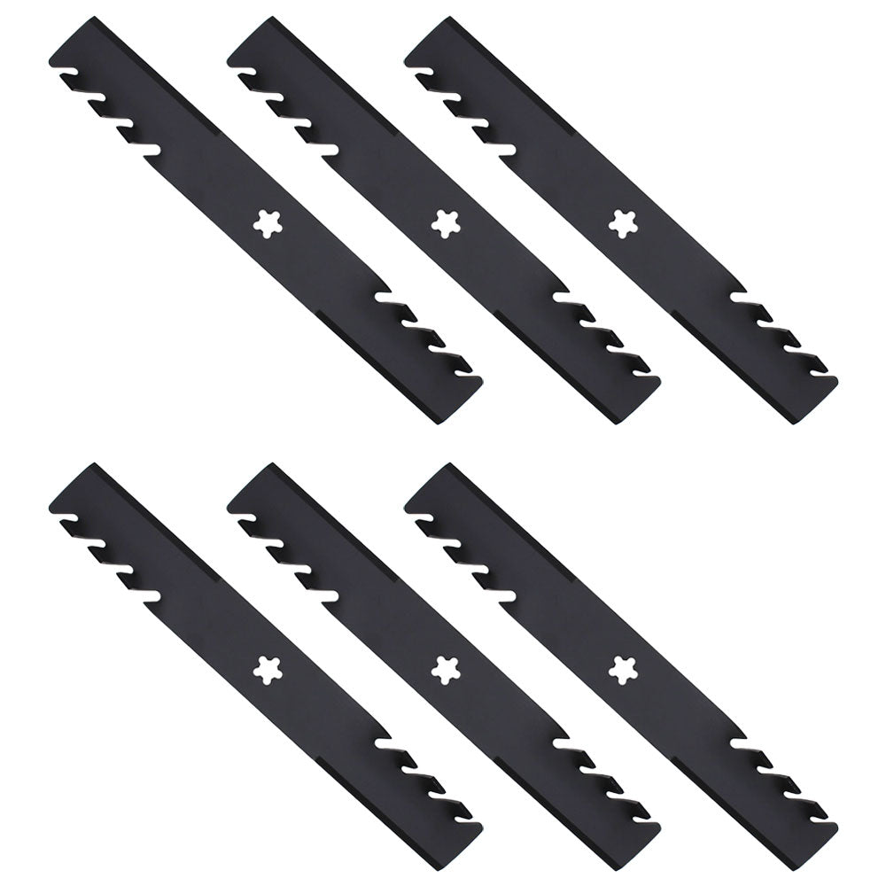 Qty 6: Toothed Mulching Blade  Fits Ariens