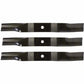 Set of 3 21 1/2" x .715" Mower Blades Fits Kubota K5559-34330