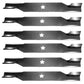 (6) Hi Lift Bagging Mower Blades Fits Craftsman Riding Mower 54" Deck 187256