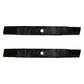 2 Repl Blades Fits John Deere M148613 M139976-LX255 LX266 LX277 LX279 42"