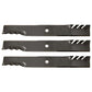 3 Mulcher Blades 5 Pt Star Fits Husqvarna 521981601 539113312 510417901