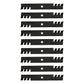 574870801 Qty. 9: Mulching Blades
 Fits Husqvarna GT48XLSI GT52XLS GT52XLSi