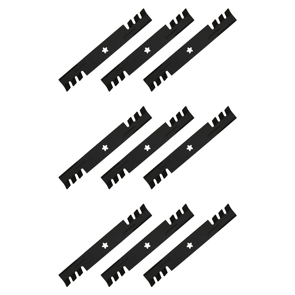 574870801 Qty. 9: Mulching Blades
 Fits Husqvarna GT48XLSI GT52XLS GT52XLSi