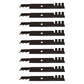 574870801 Qty. 9: Mulching Blades
 Fits Husqvarna GT48XLSI GT52XLS GT52XLSi