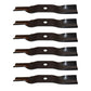 K5576-34350 Qty 6: Lawn Mower Blades Fits Kubota GR RCK48-GR ZD200 ZG200