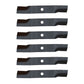 K5576-34350 Qty 6: Lawn Mower Blades Fits Kubota GR RCK48-GR ZD200 ZG200