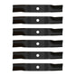 K5576-34350 Qty 6: Lawn Mower Blades Fits Kubota GR RCK48-GR ZD200 ZG200