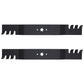 742-04244-Toothed Qty 2: Toothed Blade Fits Cub Cadet LTX1045 LTX1046 LTX1046VT