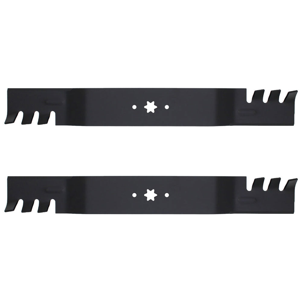 742-04244-Toothed Qty 2: Toothed Blade Fits Cub Cadet LTX1045 LTX1046 LTX1046VT