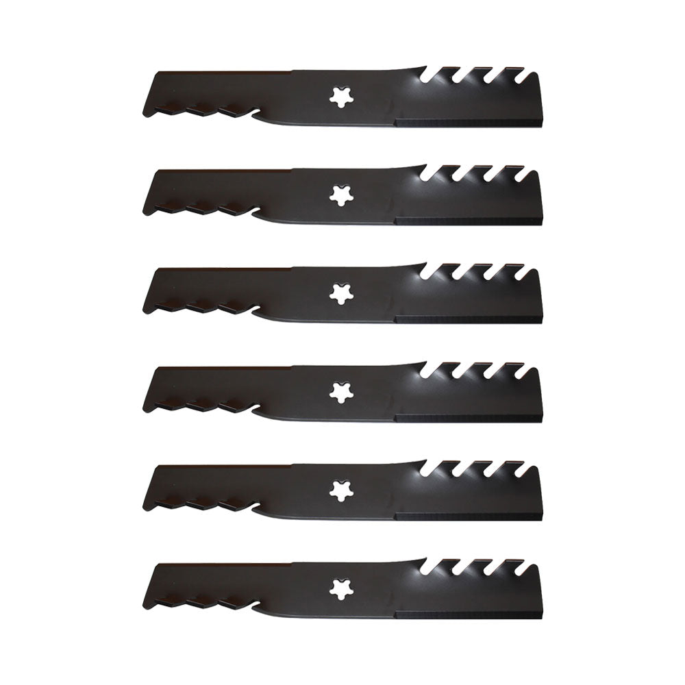 595-087 Qty 6: Toothed Mulching Blade Fits Oregon