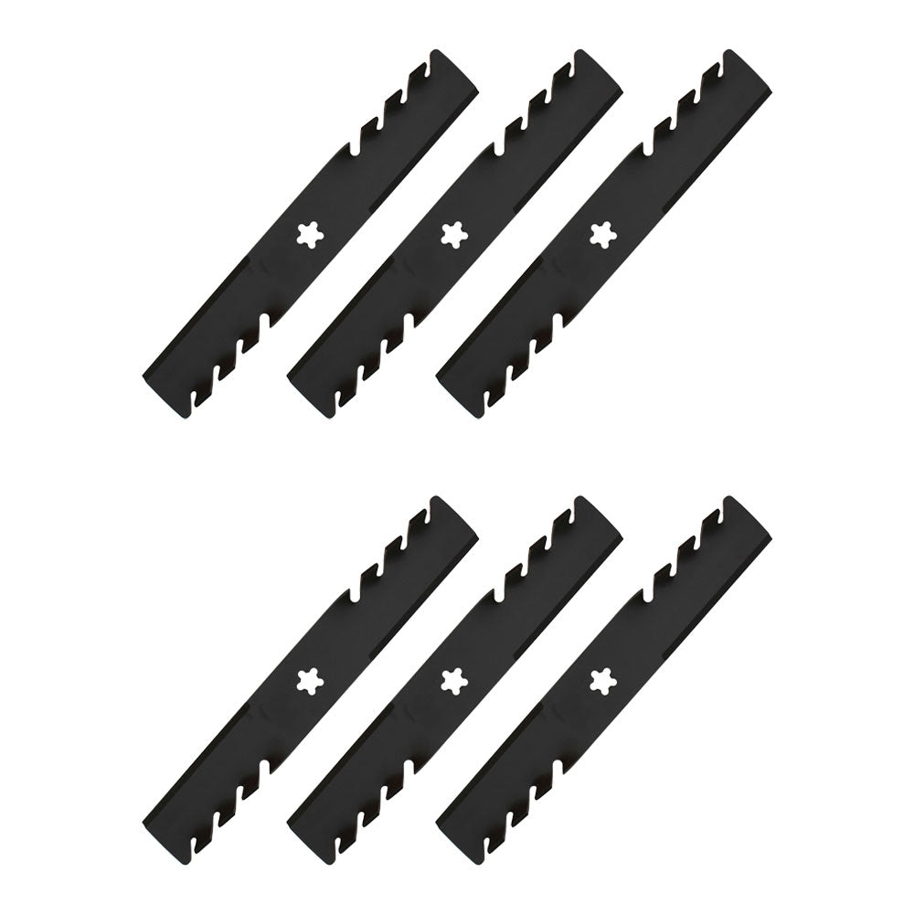595-087 Qty 6: Toothed Mulching Blade Fits Oregon
