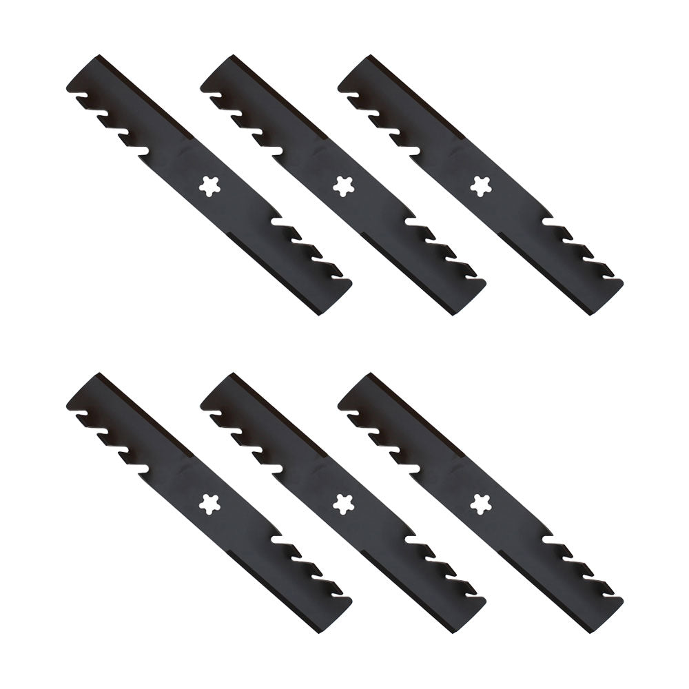 595-087 Qty 6: Toothed Mulching Blade Fits Oregon