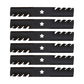 595-087 Qty 6: Toothed Mulching Blade Fits Oregon
