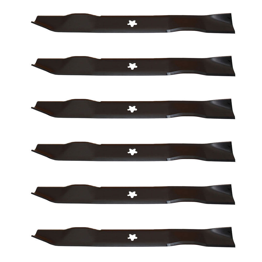 (6) 3 in 1 Lawn Mower Blades Fits Craftsman Riding Mowers 42" Decks 532139775