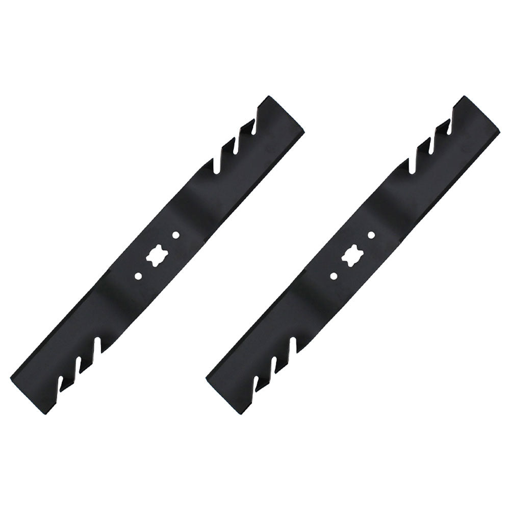 Qty 2: Toothed Mower Blade Fits CRAFTSMAN Replaces 742-04154
