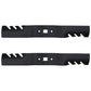 Qty 2: Toothed Mower Blade Fits Oregon