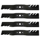 QTY 4: Toothed Mower Blade
 Fits Troy Bilt Replaces 742-04154