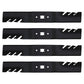 QTY 4: Toothed Mower Blade
 Fits CRAFTSMAN Replaces 742-04154