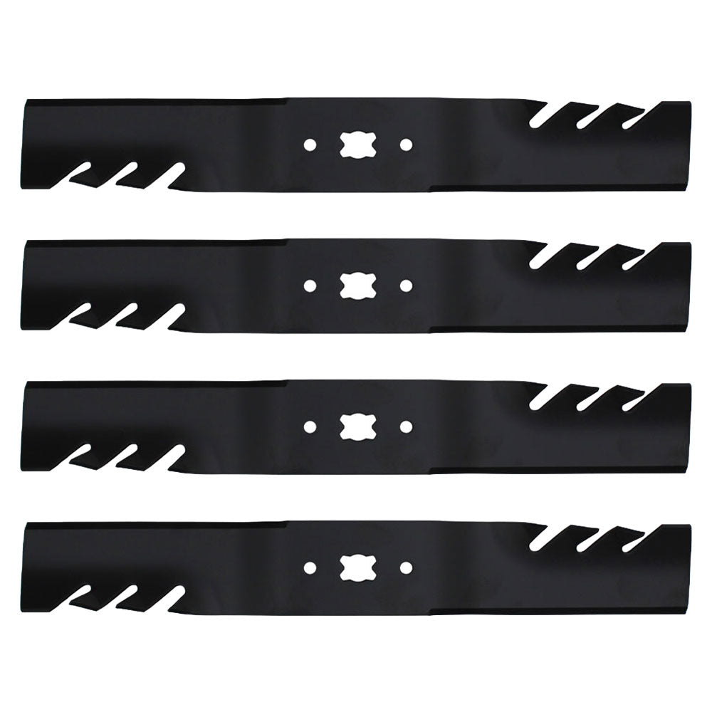 QTY 4: Toothed Mower Blade
 Fits MTD Replaces 742-04154