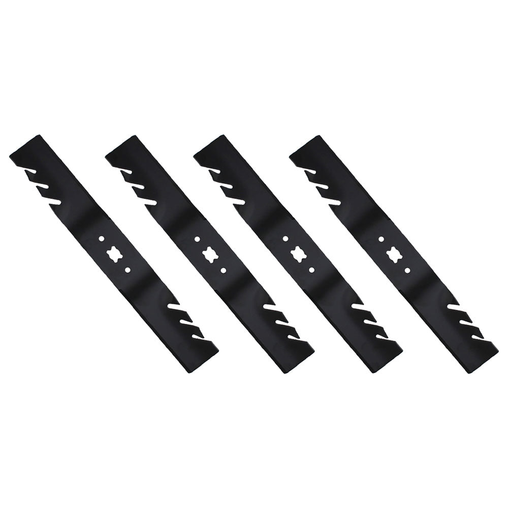 QTY 4: Toothed Mower Blade
 Fits MTD Replaces 742-04154