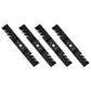 QTY 4: Toothed Mower Blade
 Fits Troy Bilt Replaces 742-04154