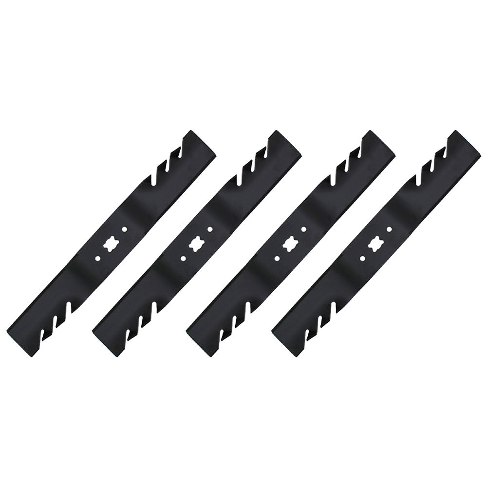QTY 4: Toothed Mower Blade
 Fits MTD Replaces 742-04154