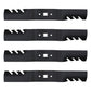 QTY 4: Toothed Mower Blade
 Fits Troy Bilt Replaces 742-04154
