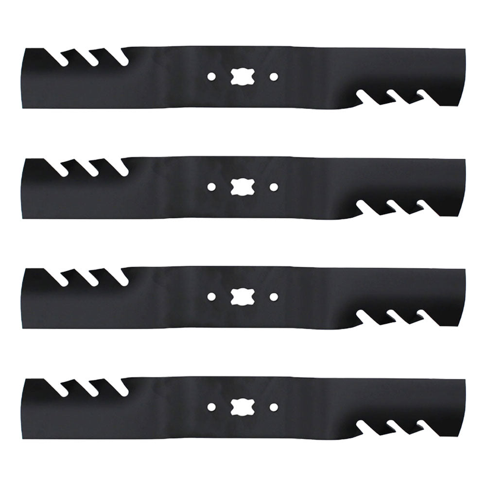 QTY 4: Toothed Mower Blade
 Fits CRAFTSMAN Replaces 742-04154